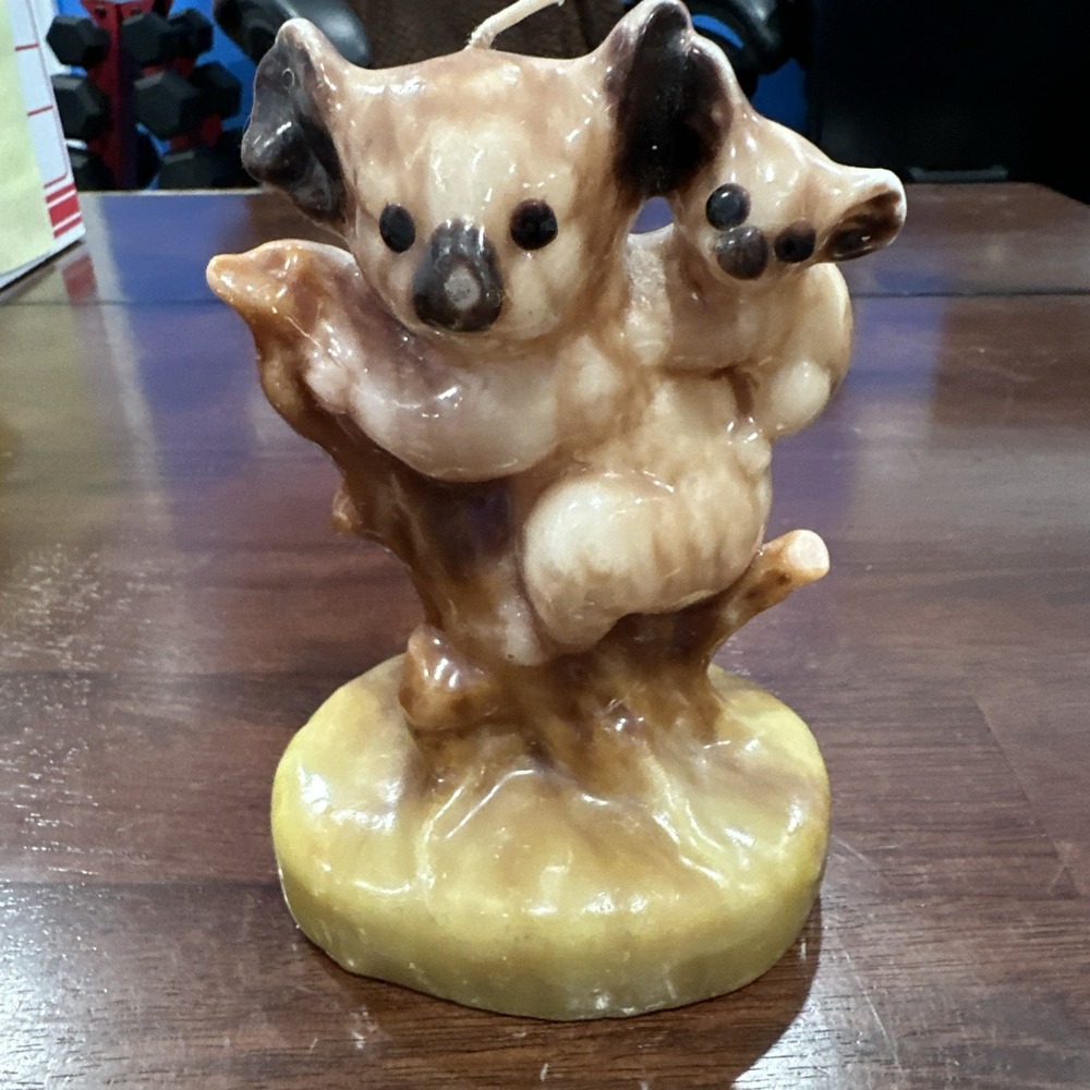 Vintage Koala‎ Bear 6" Wax Candle